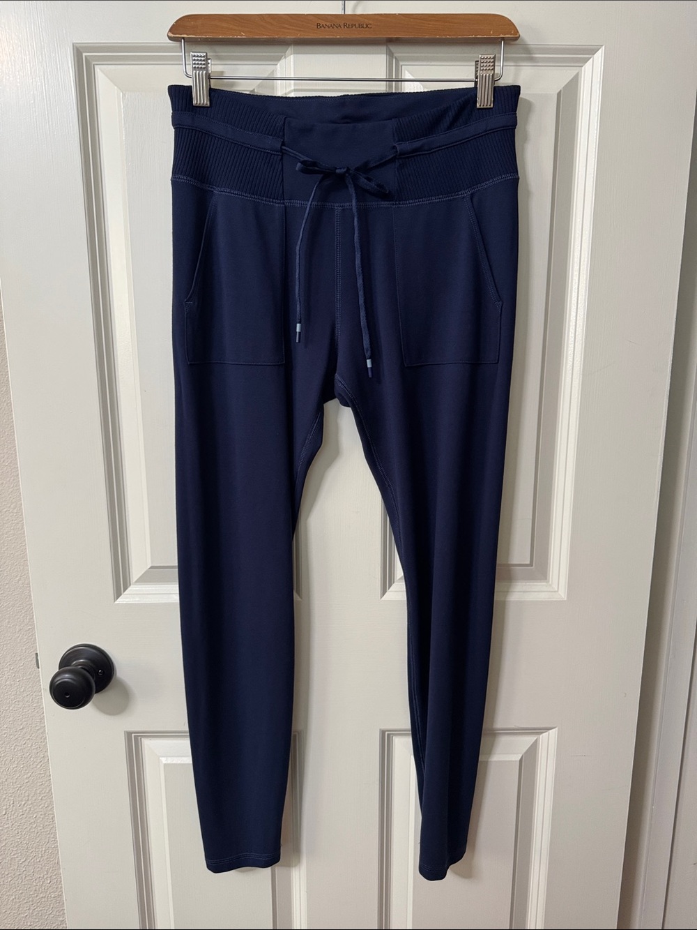 Travis Mathew Navy Drawstring Leggings